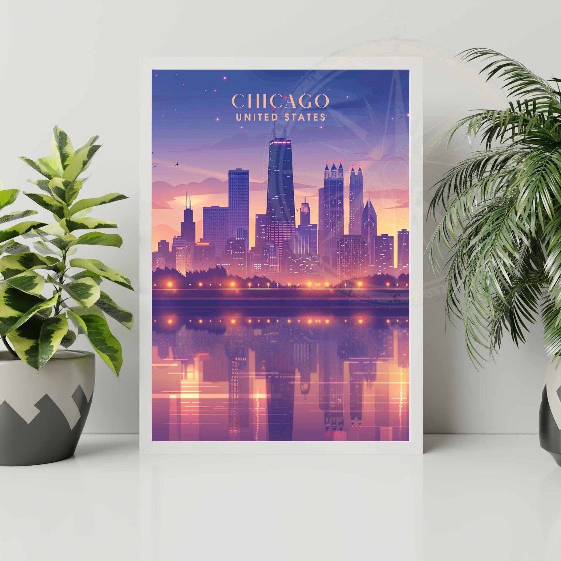 Impression Chicago | Affiche de Voyage Chicago