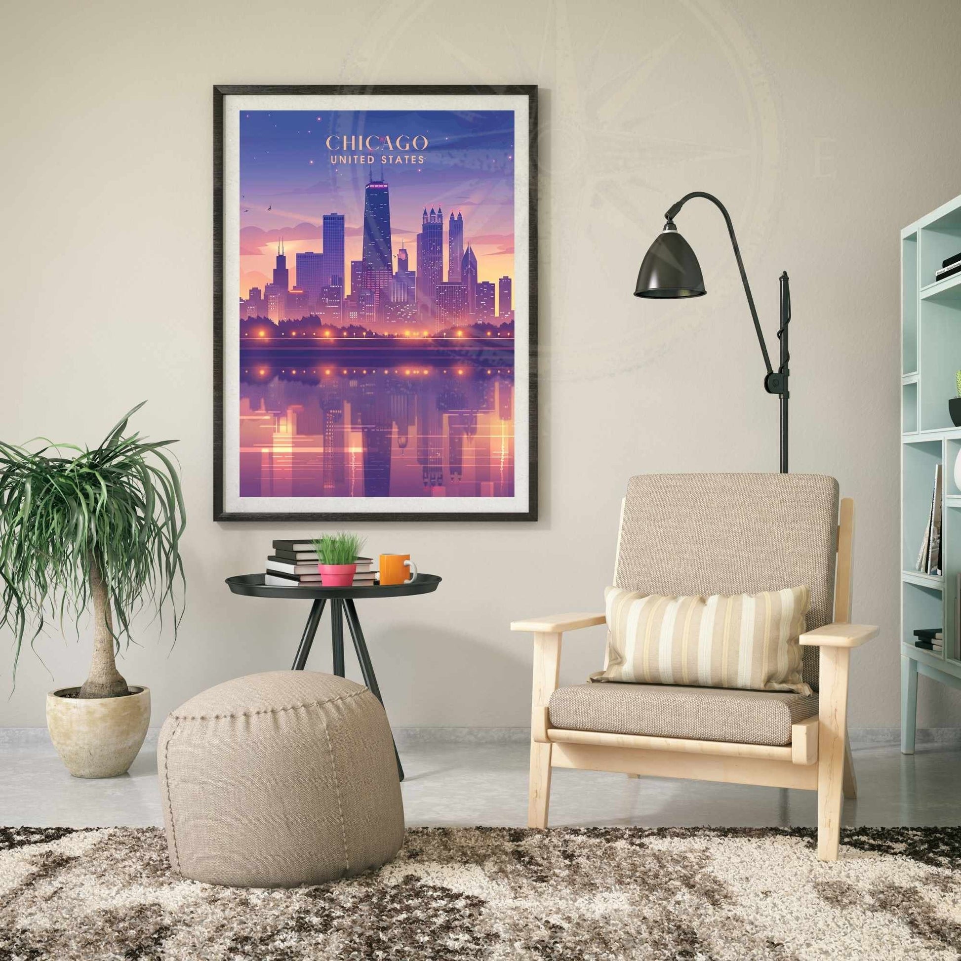 Impression Chicago | Affiche de Voyage Chicago