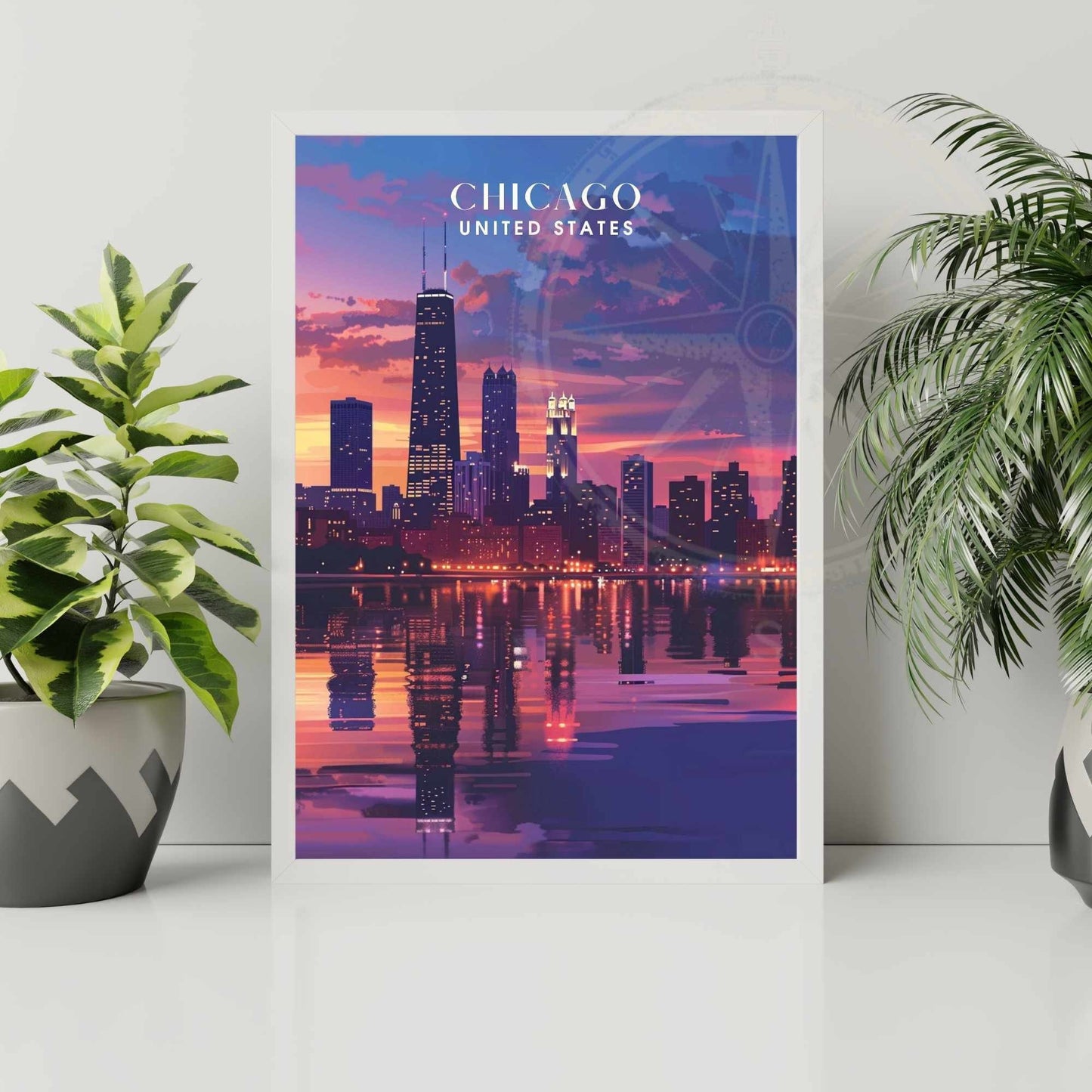 Impression Chicago | Affiche de Voyage Chicago