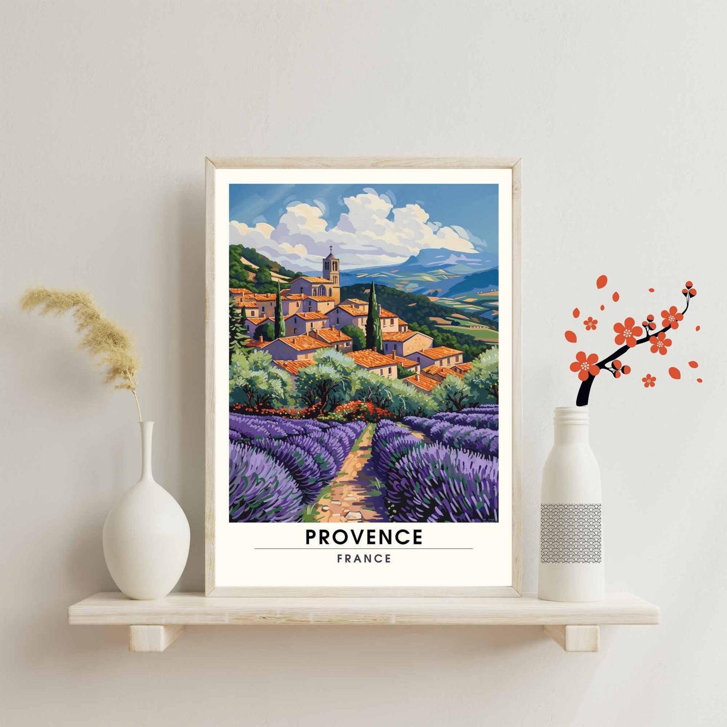 Affiche Provence - impression de voyage Provence, France