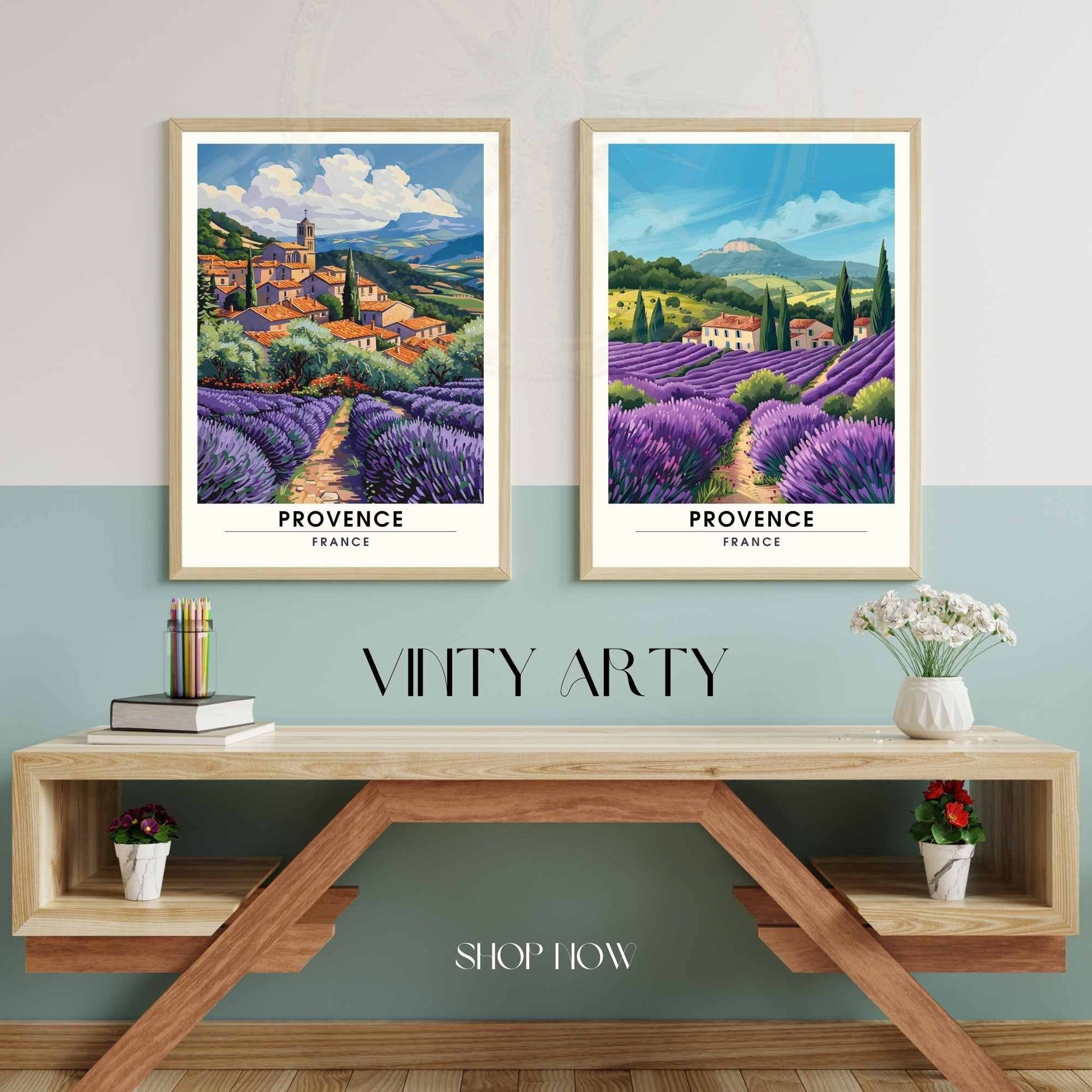 Affiche Provence - impression de voyage Provence, France