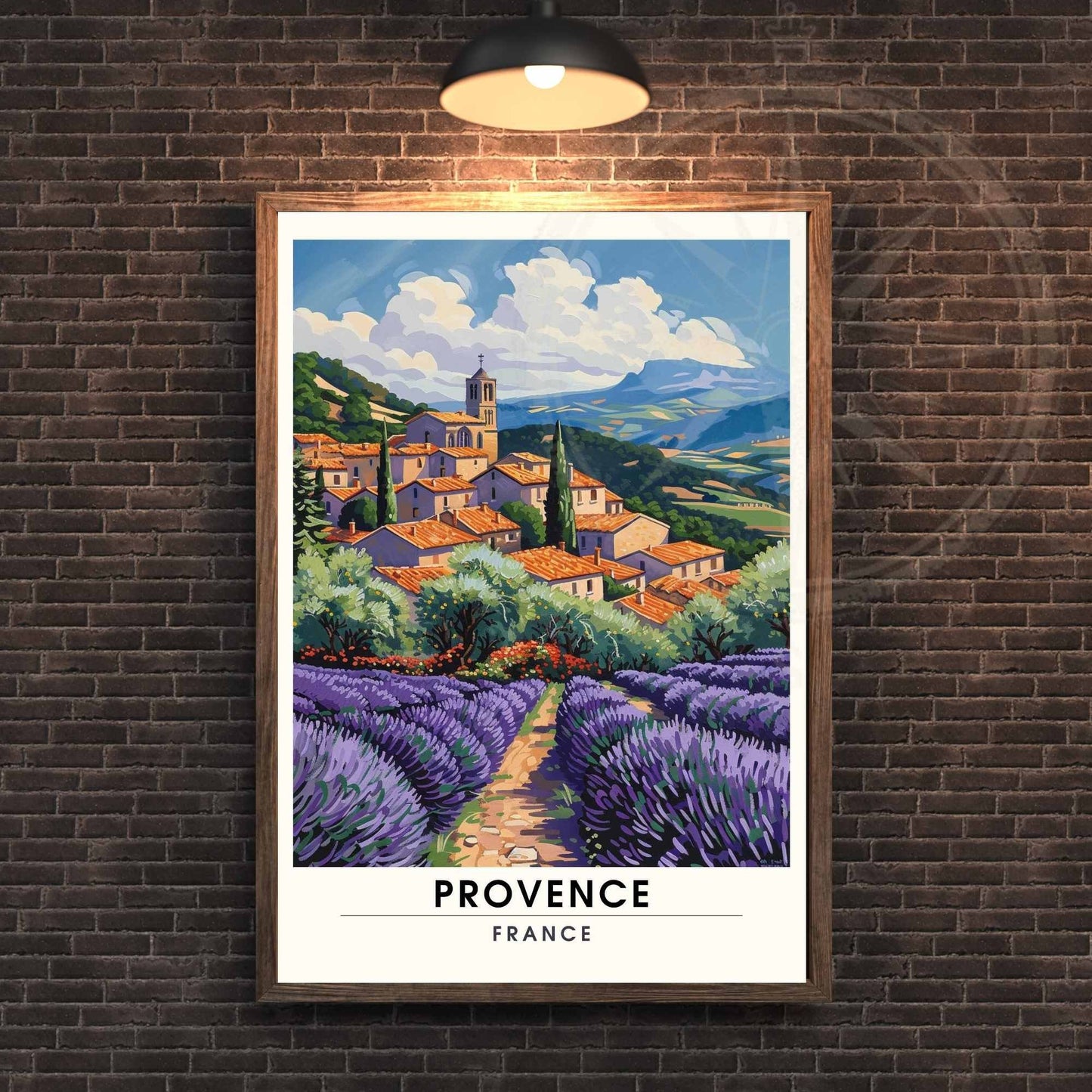 Affiche Provence - impression de voyage Provence, France