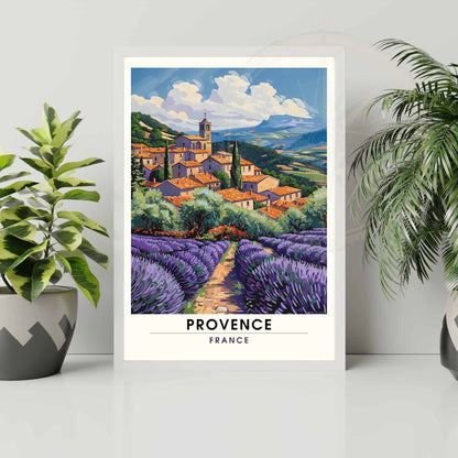 Affiche Provence - impression de voyage Provence, France