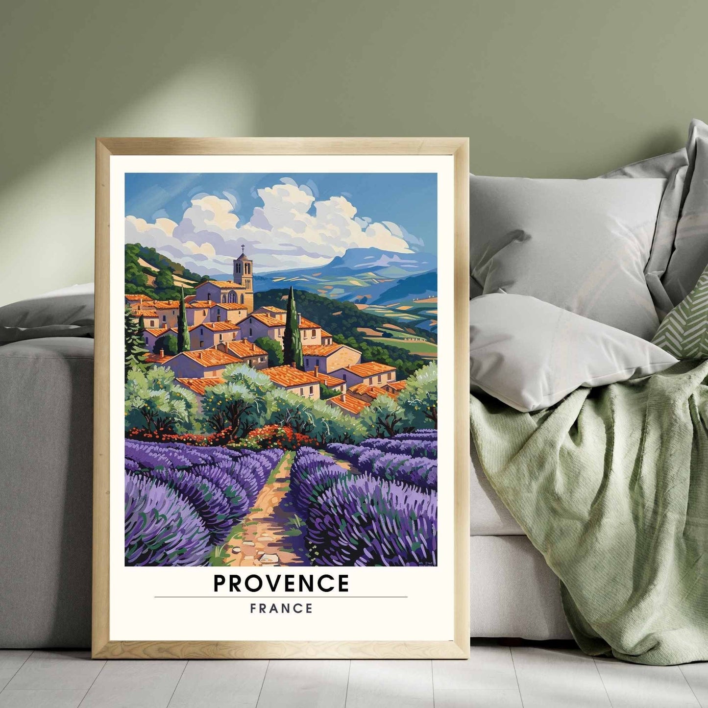 Affiche Provence - impression de voyage Provence, France