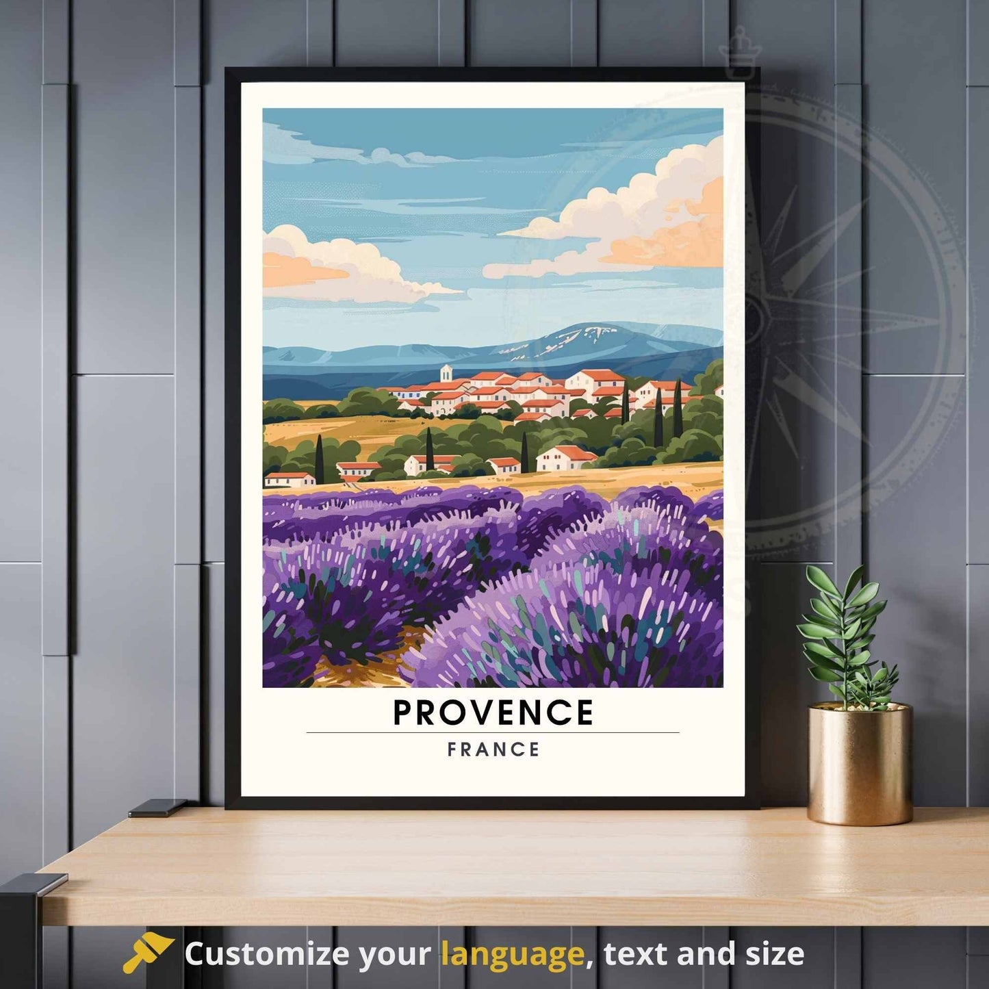 Impression de voyage Provence - Affiche Provence, France