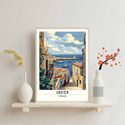 Affiche Lecce - impression de voyage Lecce, Italie - Lecce vue sur mer