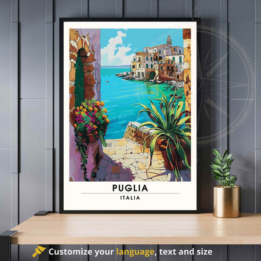 Impression Puglia - Affiche de voyage Puglia, Italie