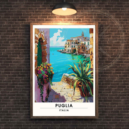 Impression Puglia - Affiche de voyage Puglia, Italie