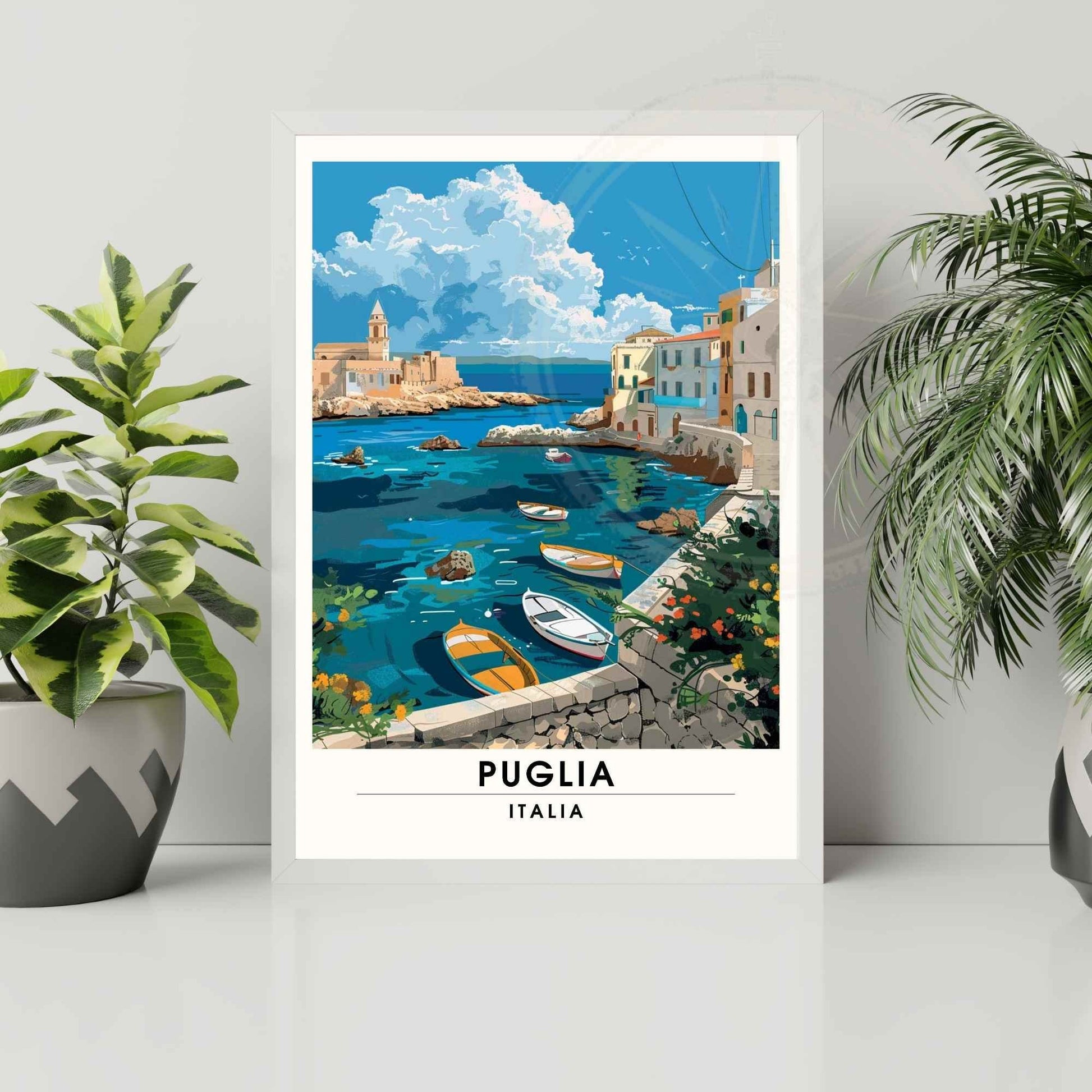 Affiche Puglia - Affiche de voyage Puglia, Italie