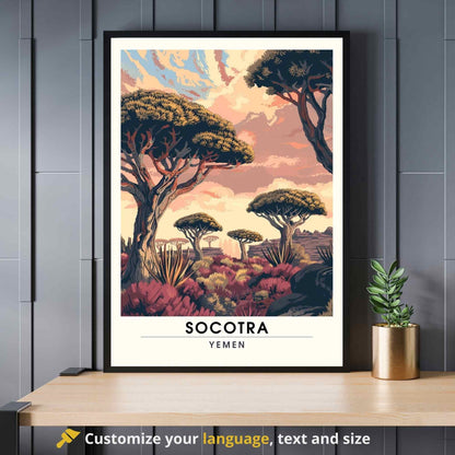 Impression Socotra - Affiche Socotra - Dragonnier de Socotra