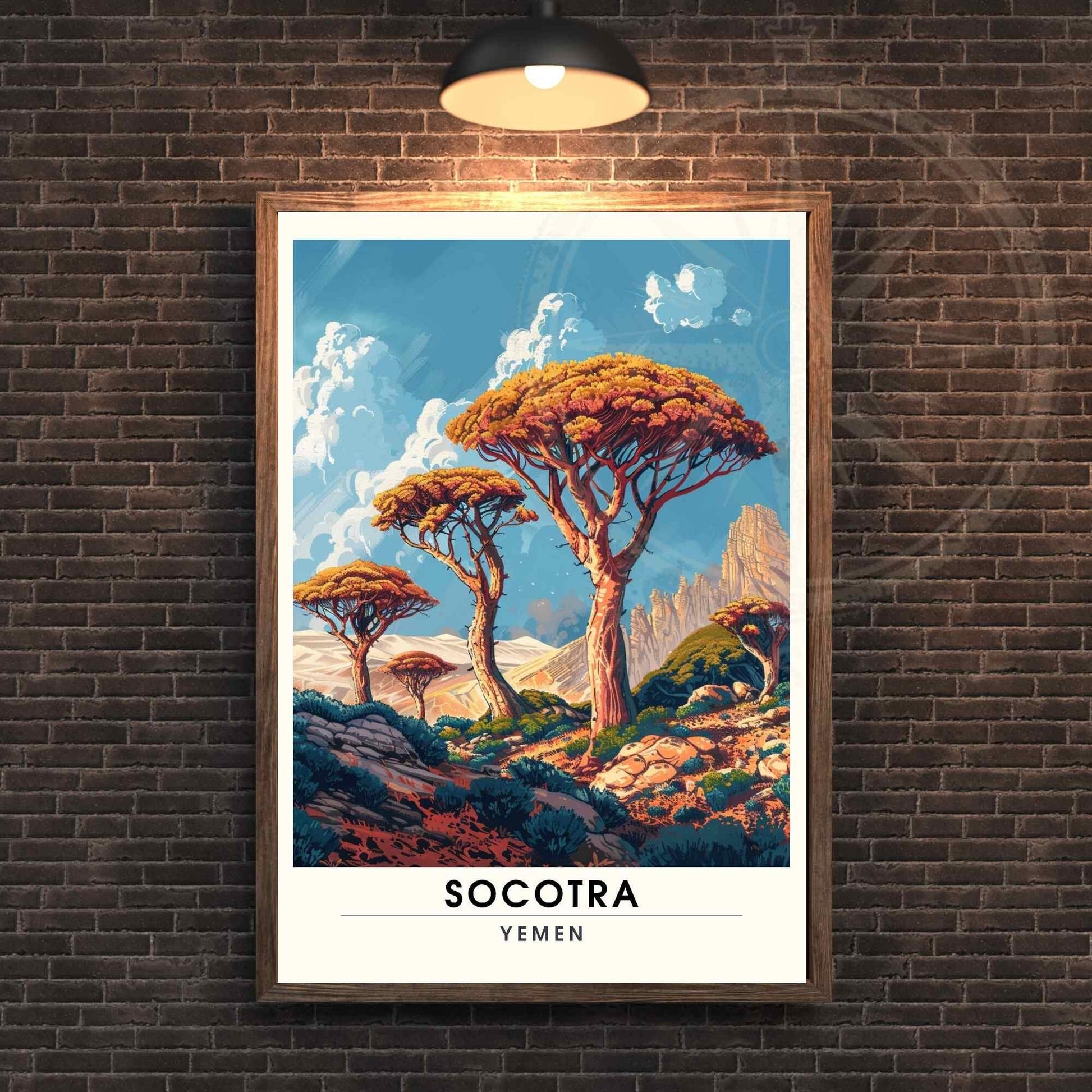 Impression Socotra - Affiche Socotra - Dragonnier de Socotra, Yémen