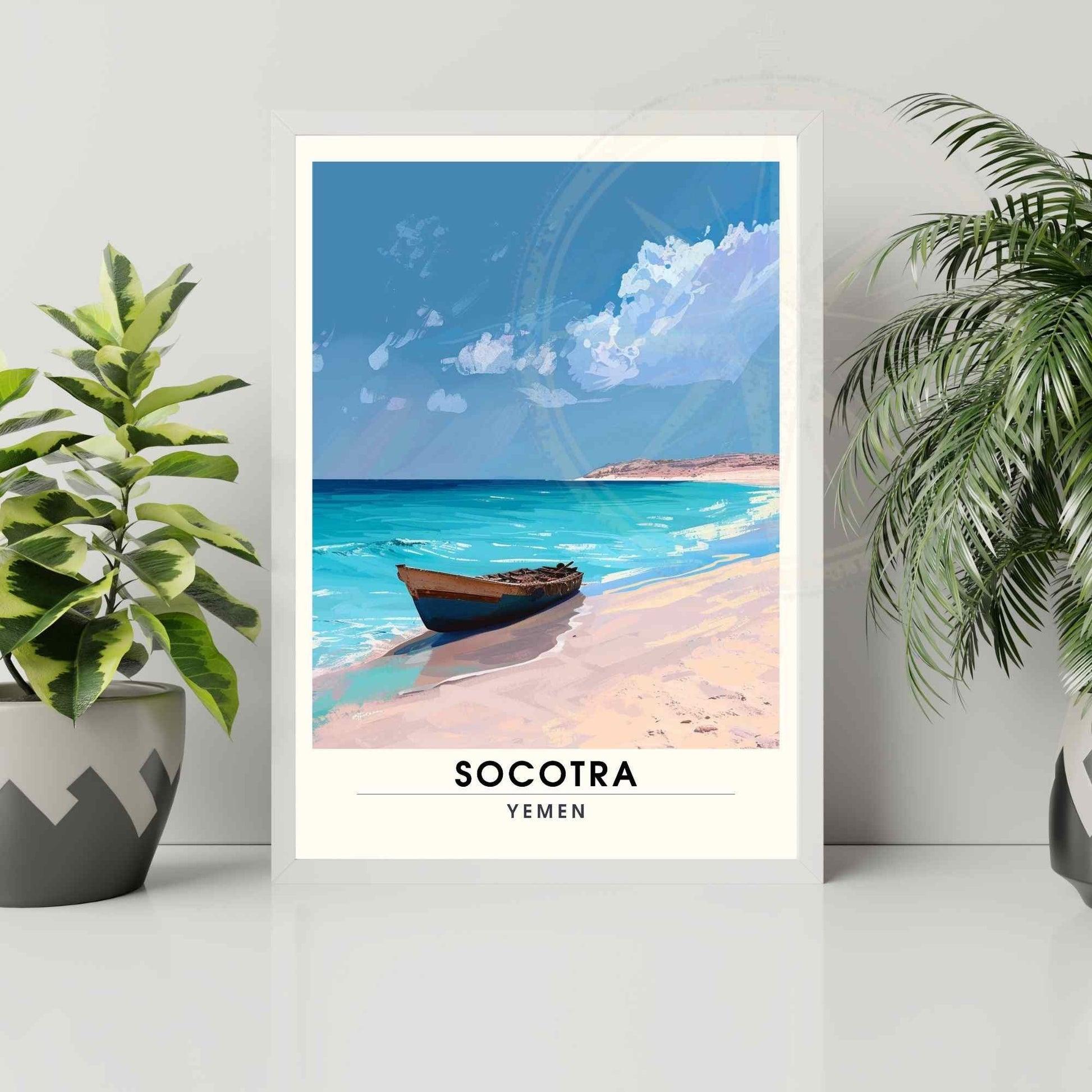 Impression Socotra - Affiche Socotra - Vue sur la plage