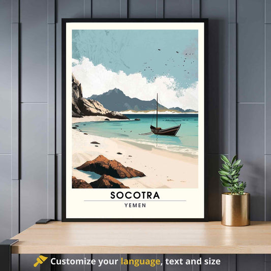 Impression Socotra - Affiche Socotra - Vue sur la plage