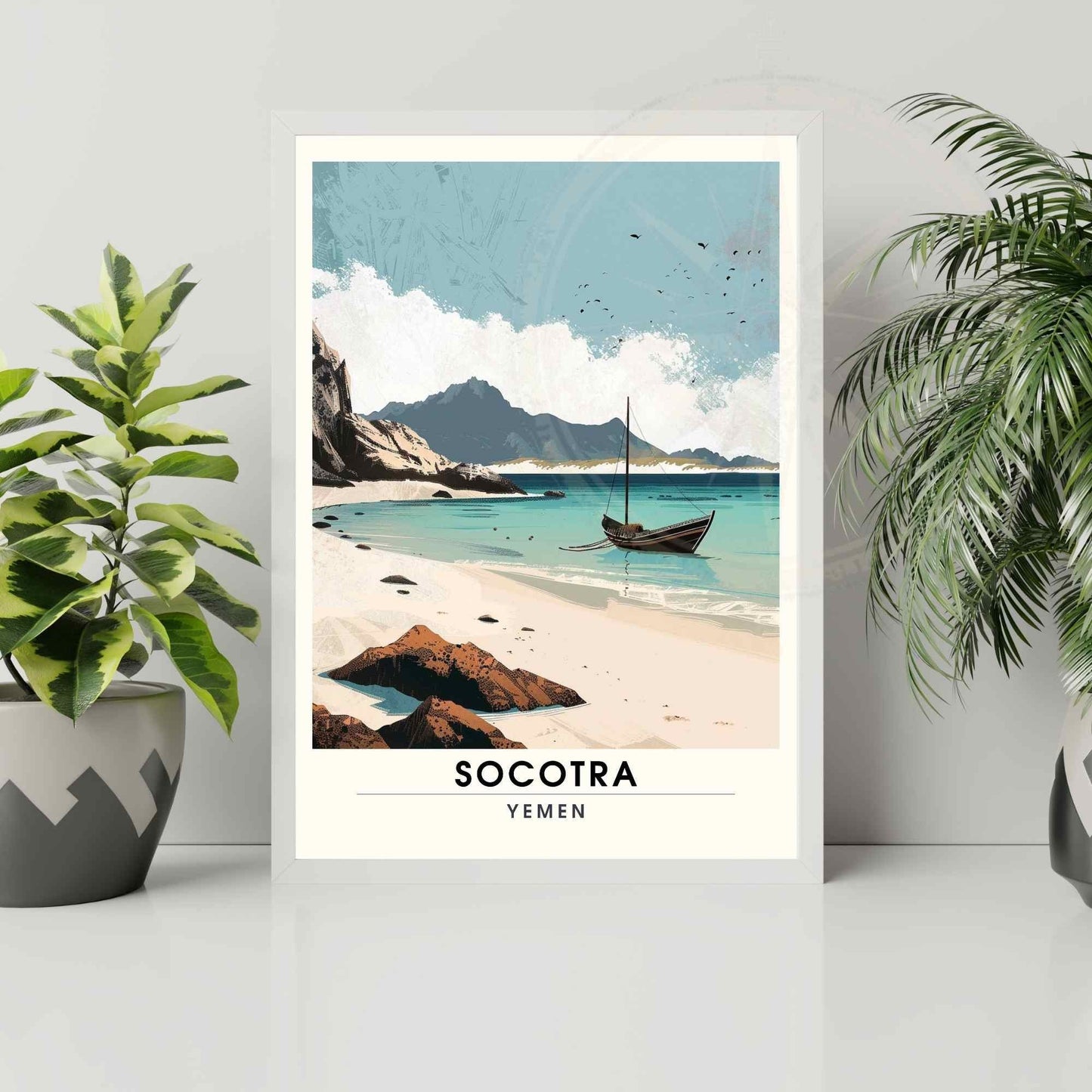 Impression Socotra - Affiche Socotra - Vue sur la plage