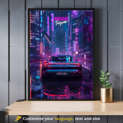 Affiche Porsche Taycan | impression Porsche Taycan