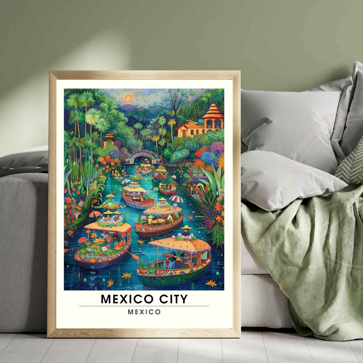 Impression Mexico City | Affiche de voyage Mexico City , Mexique | Impression Mexico City | Xochimilco