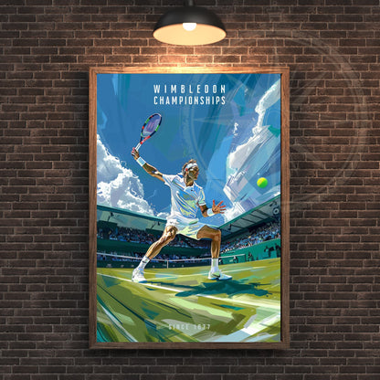 Impression tournoi de Wimbledon | Affiche Tournoi de Wimbledon | Affiche Tennis