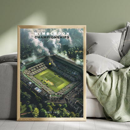 Impression Wimbledon | Affiche Tournoi de Wimbledon | vue de ciel