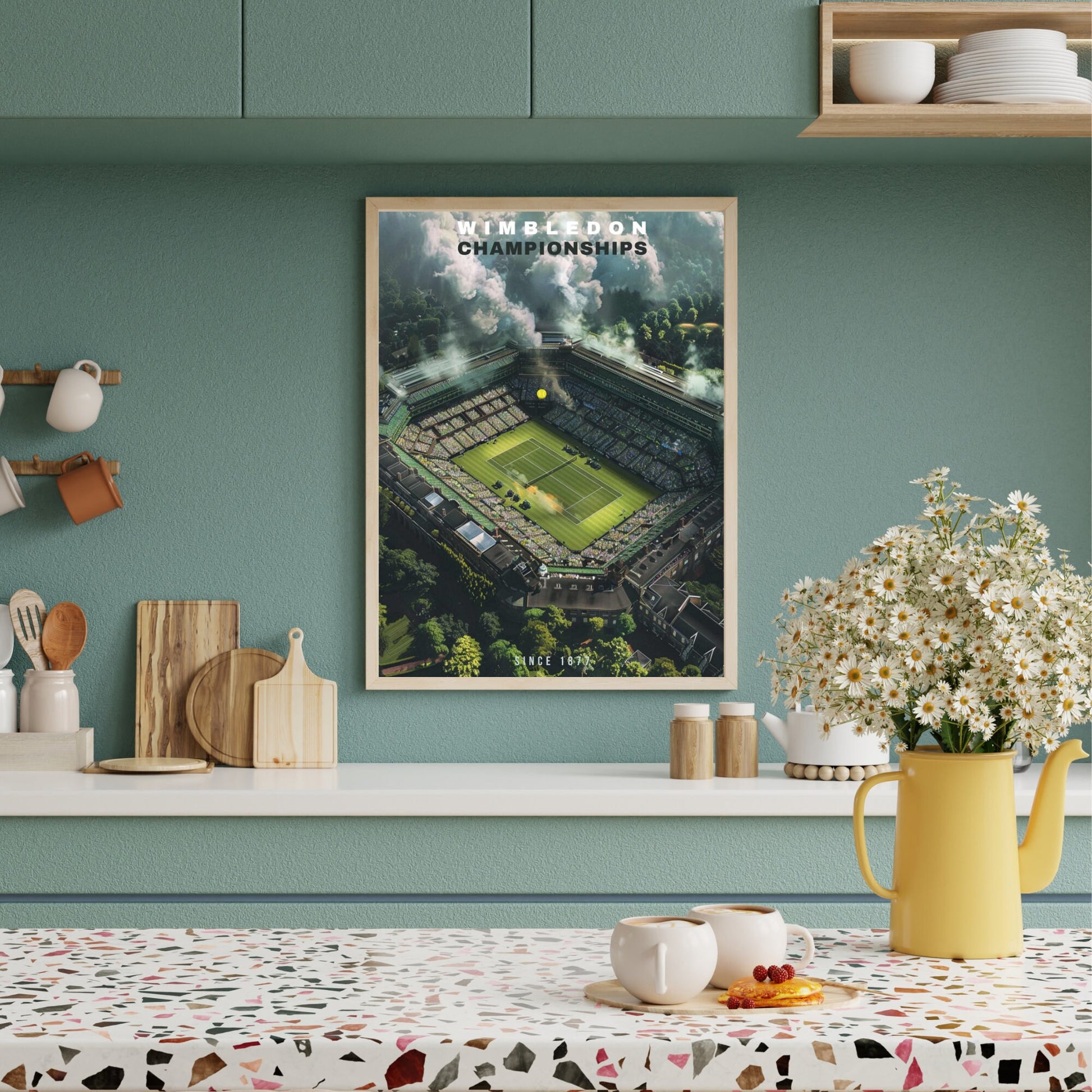 Impression Wimbledon | Affiche Tournoi de Wimbledon | vue de ciel