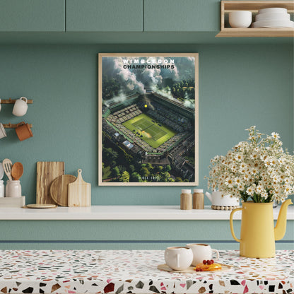 Impression Wimbledon | Affiche Tournoi de Wimbledon | vue de ciel