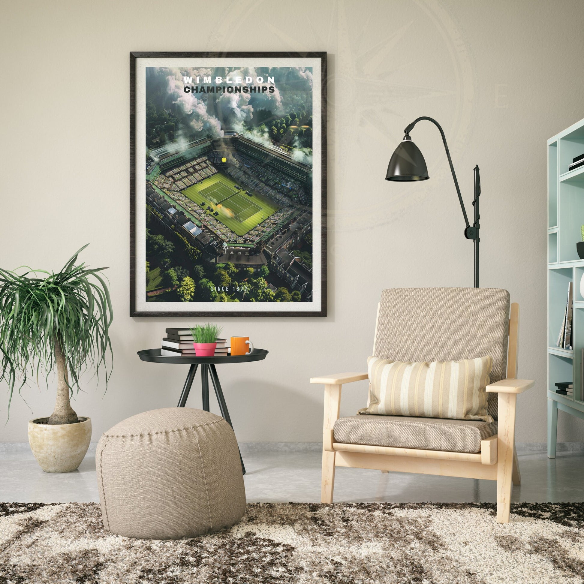 Impression Wimbledon | Affiche Tournoi de Wimbledon | vue de ciel