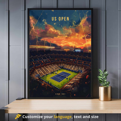 Impression US Open | Affiche US Open, tennis | Affiche Tennis