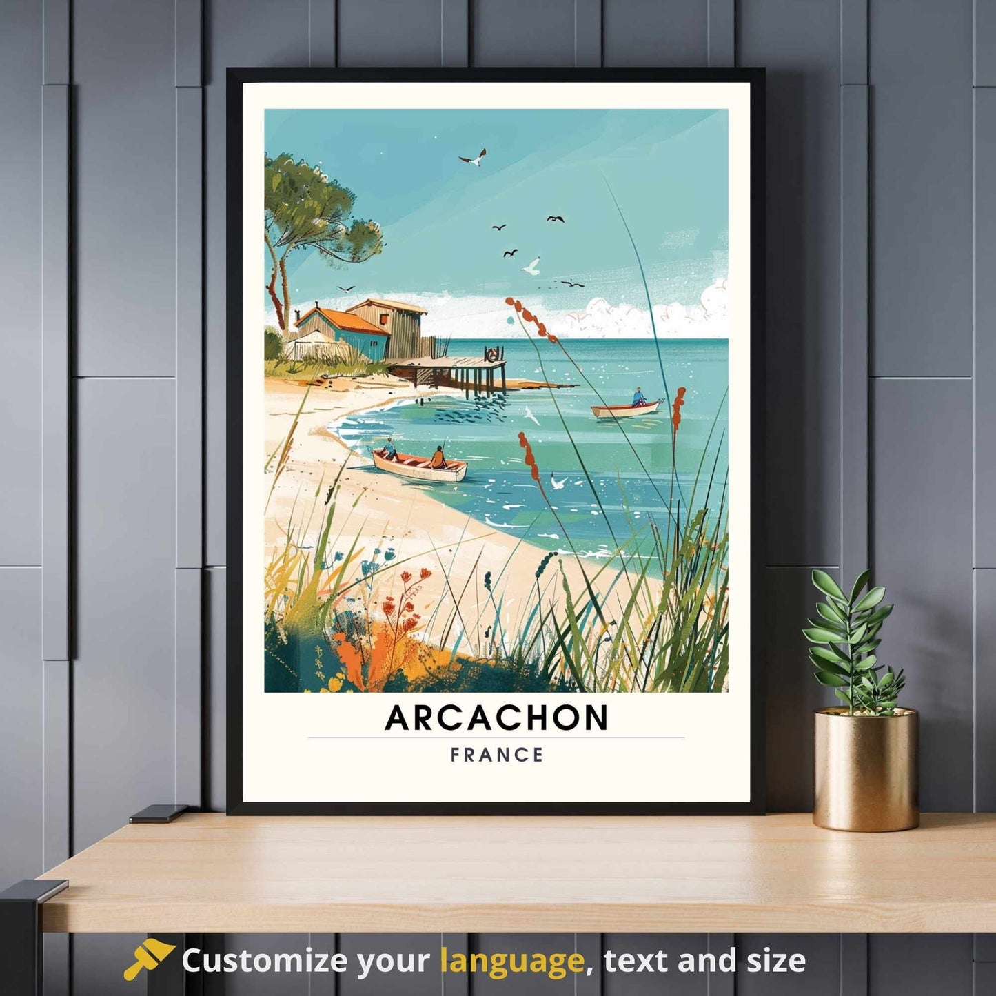 Impression Arcachon | Affiche Arcachon, France | bassin d'Arcachon