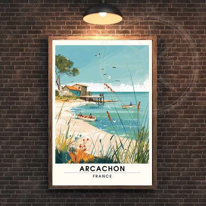 Impression Arcachon | Affiche Arcachon, France | bassin d'Arcachon