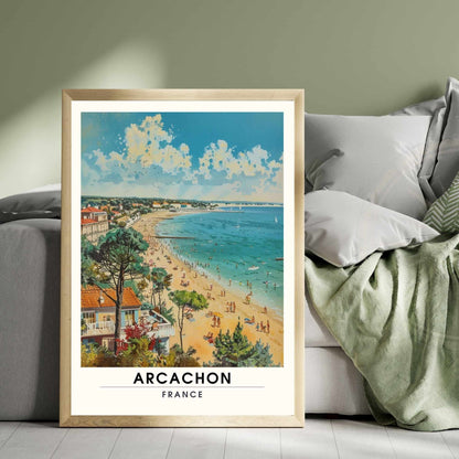 Impression Arcachon | Affiche Arcachon, France | Plage d'Arcachon