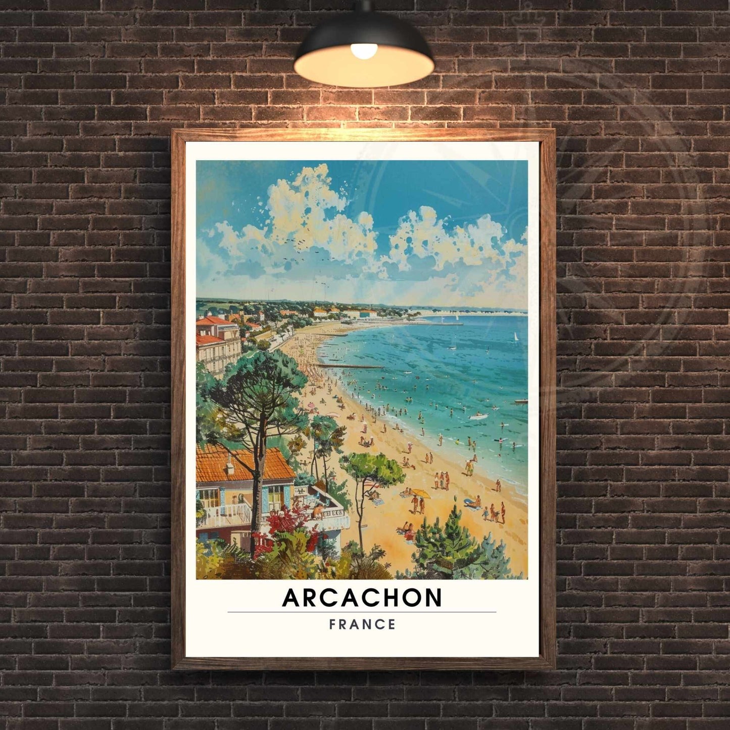 Impression Arcachon | Affiche Arcachon, France | Plage d'Arcachon