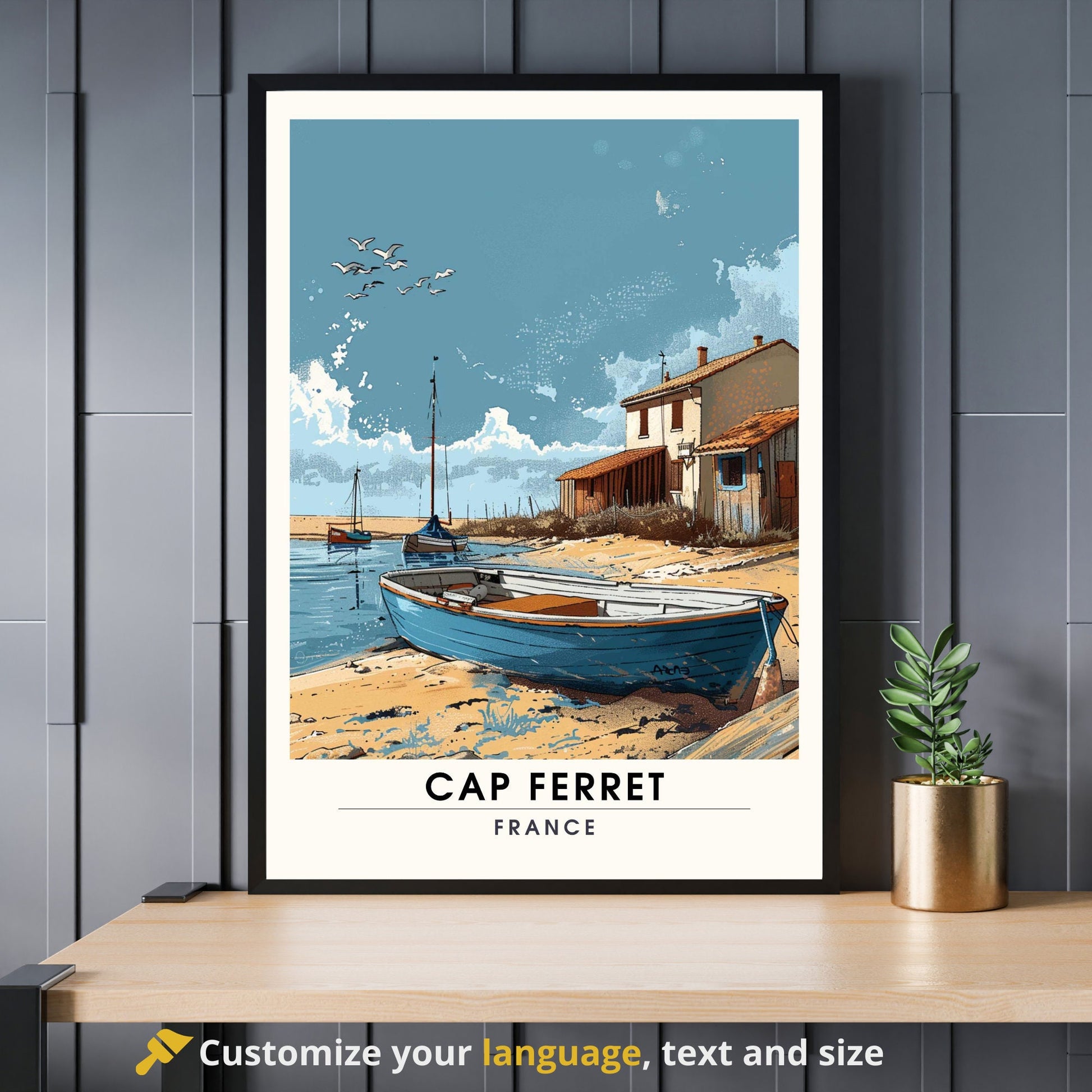 Impression Cap Ferret | Affiche de Voyage Cap Ferret