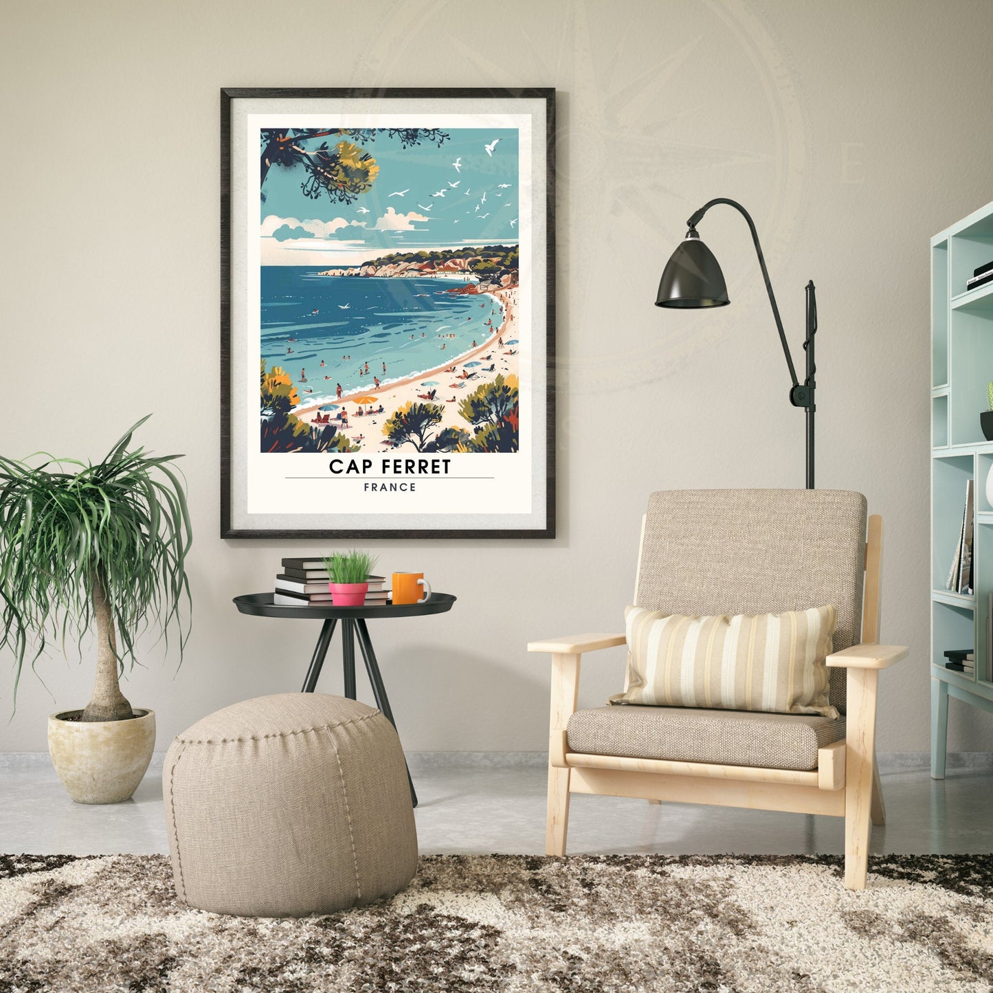 Impression Cap Ferret | Affiche de Voyage Cap Ferret | Plage de Cap Ferret