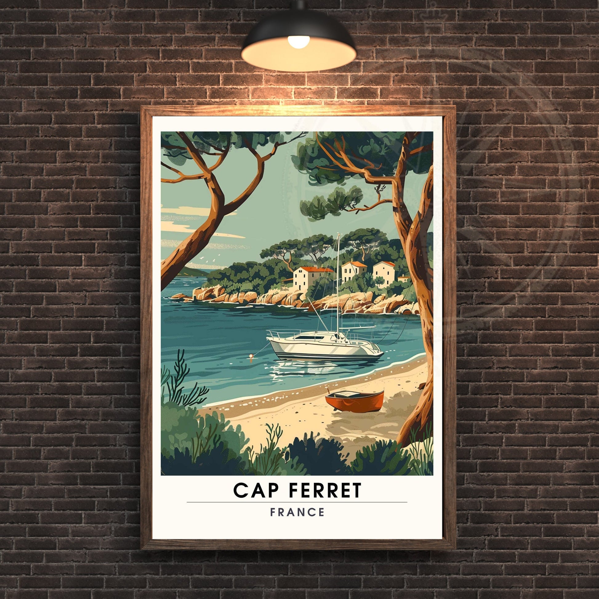 Impression Cap Ferret | Affiche de Voyage Cap Ferret | Affiche Plage de Cap Ferret