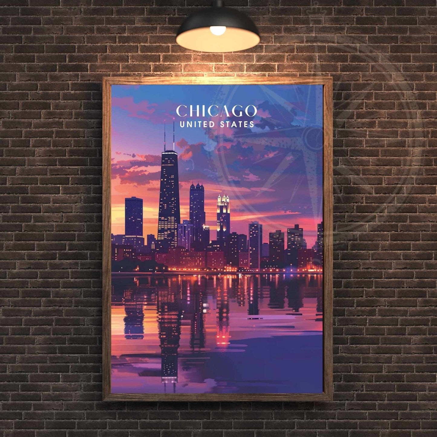 Impression Chicago | Affiche de Voyage Chicago