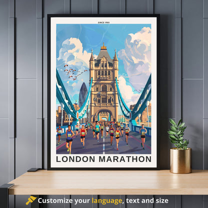 Impression Marathon de Londres | Affiche Marathon de Londres