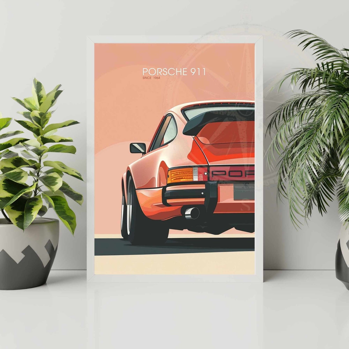 Affiche Porsche 911 | impression Porsche 911 | Porsche 911 Rouge