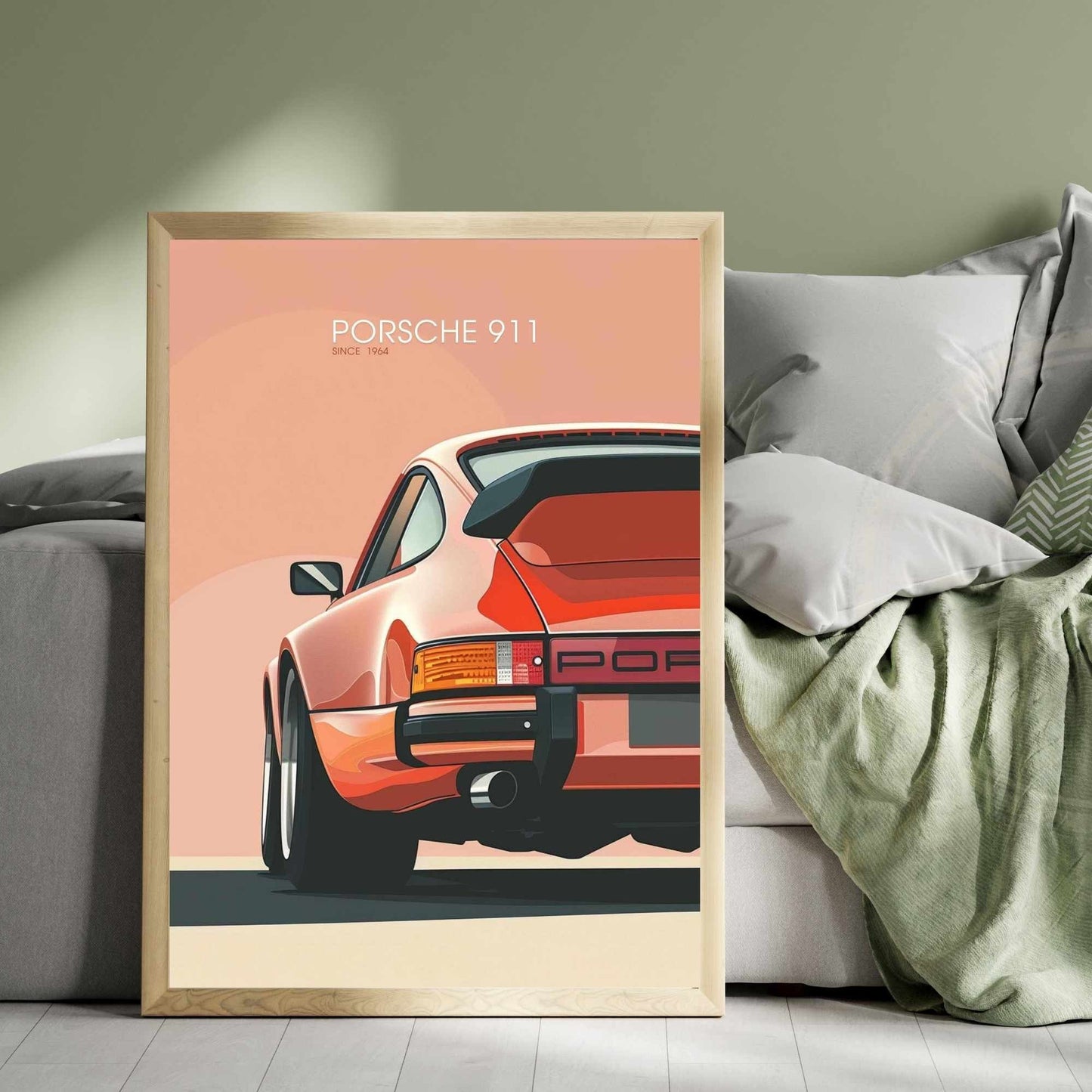 Affiche Porsche 911 | impression Porsche 911 | Porsche 911 Rouge