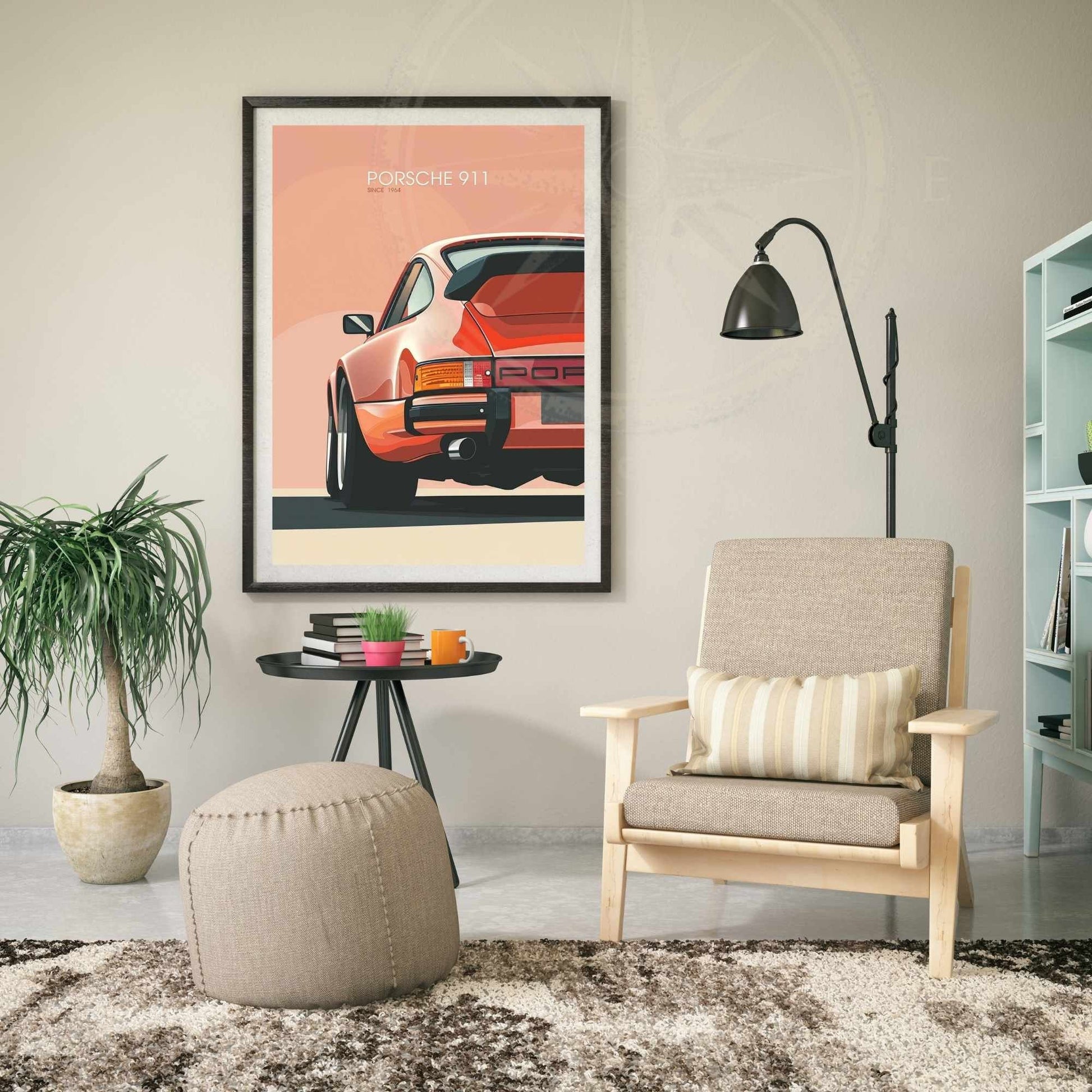 Affiche Porsche 911 | impression Porsche 911 | Porsche 911 Rouge