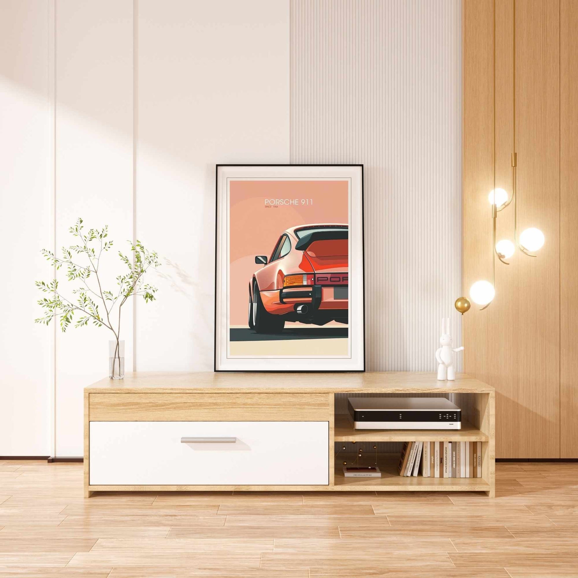 Affiche Porsche 911 | impression Porsche 911 | Porsche 911 Rouge