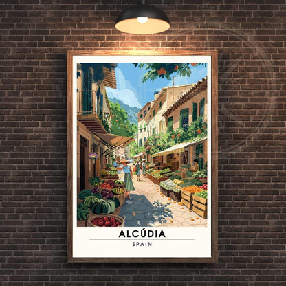 Alcúdia travel poster