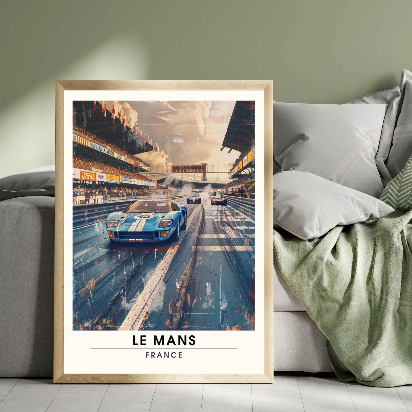 Affiche le Mans | Impression de voyage | Affiche Vintage | Affiche Voiture