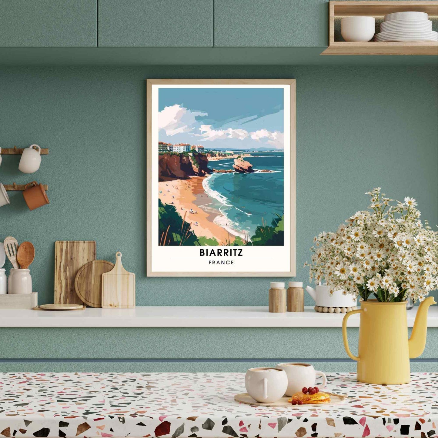 Affiche Biarritz - impression de voyage Biarritz, France