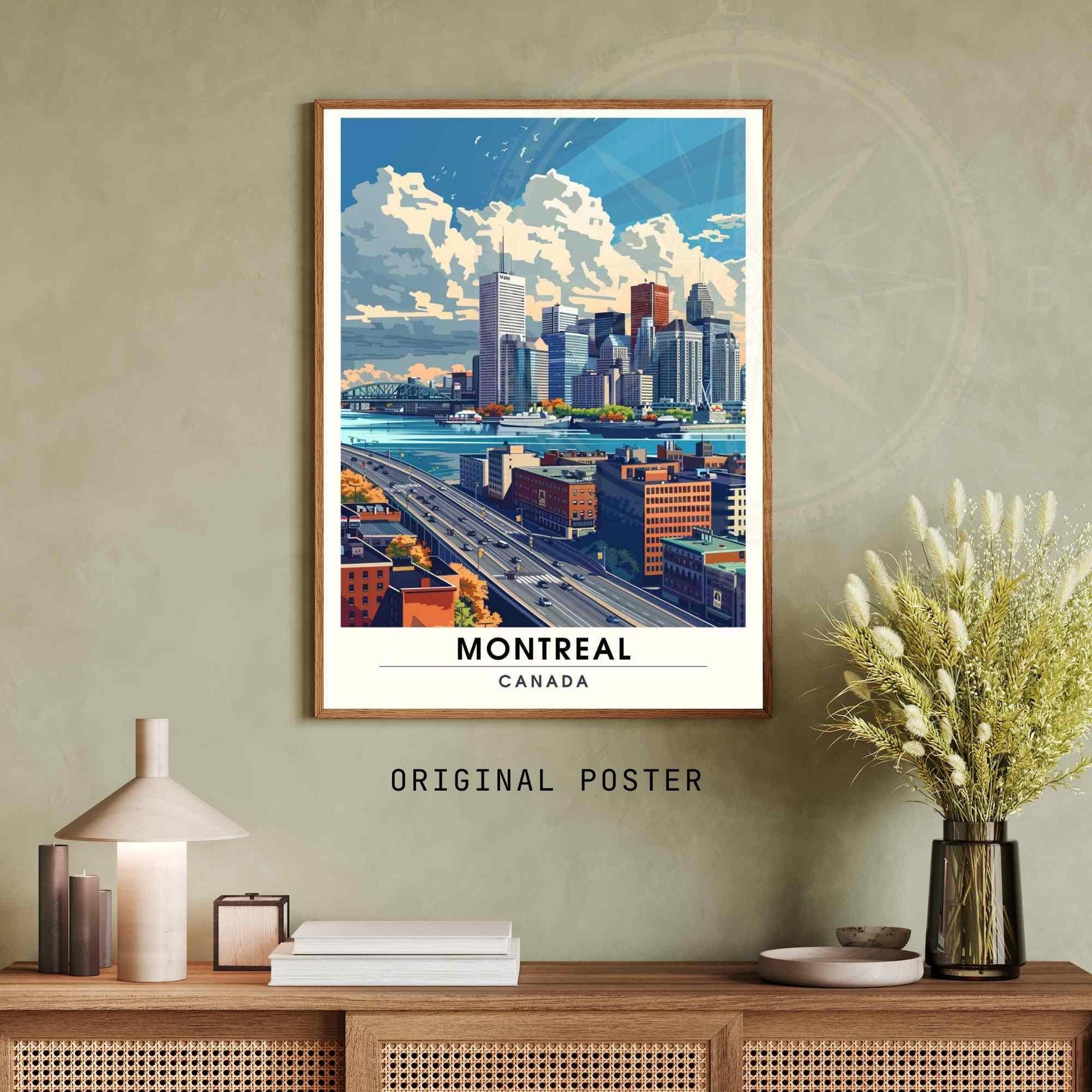 Impression Montréal, Québec | Poster de voyage Montréal