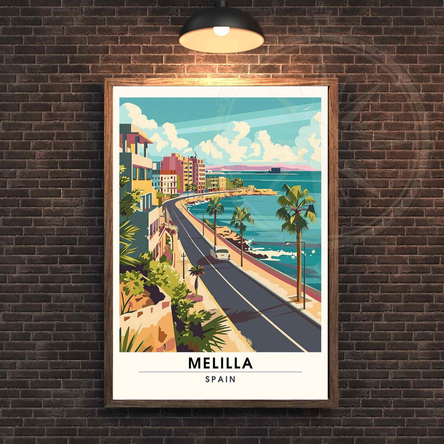 Affiche Melilla, Espagne | Affiche e voyage Melilla | Impression Melilla