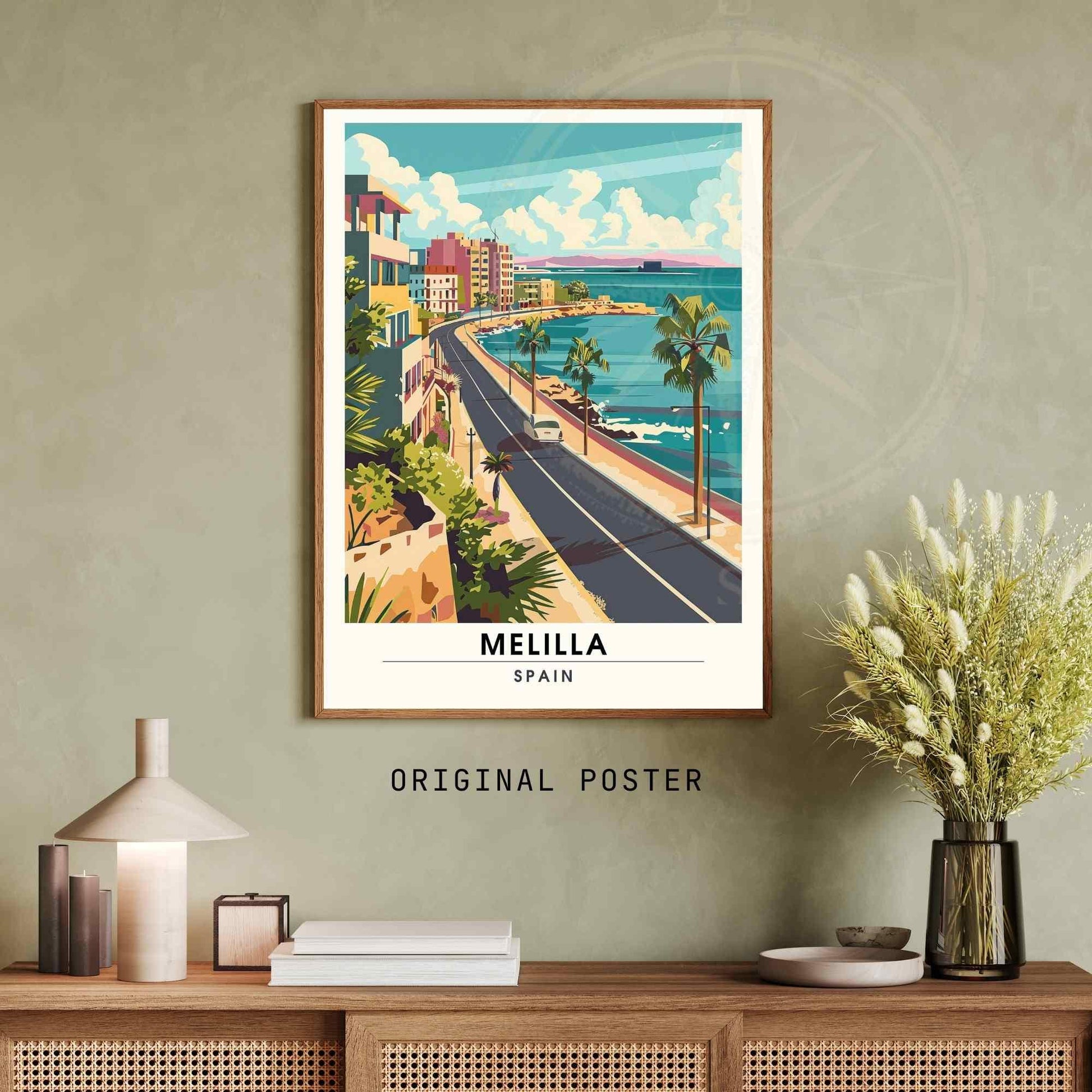 Affiche Melilla, Espagne | Affiche e voyage Melilla | Impression Melilla