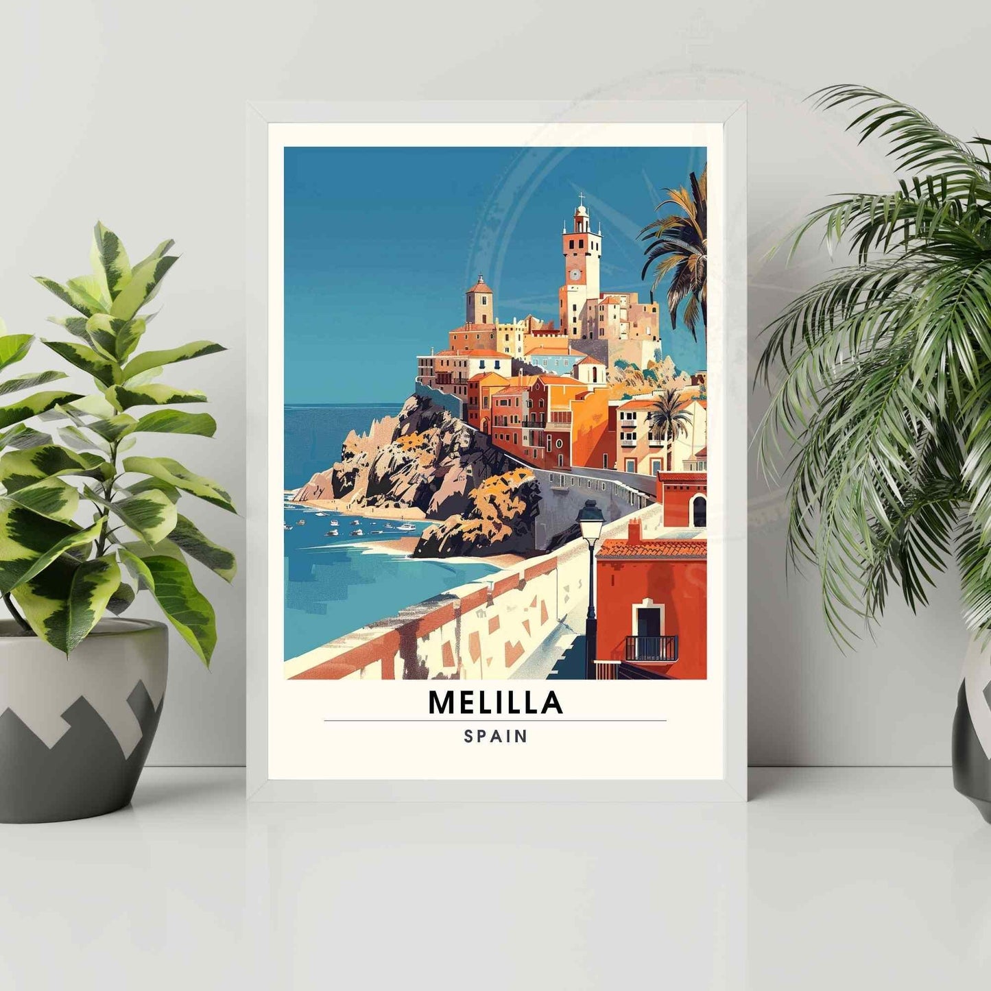 Affiche Melilla, Espagne | Affiche e voyage Melilla | Impression Espagne