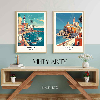 Affiche Melilla, Espagne | Affiche e voyage Melilla | Impression Espagne