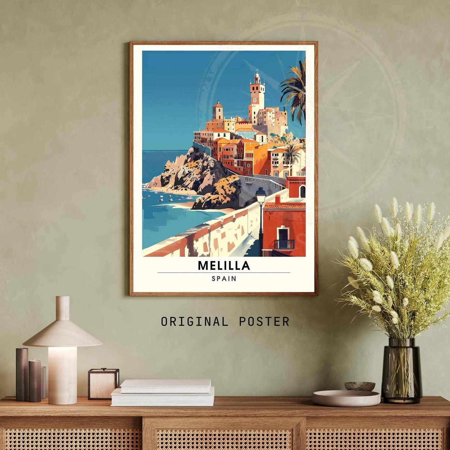 Affiche Melilla, Espagne | Affiche e voyage Melilla | Impression Espagne