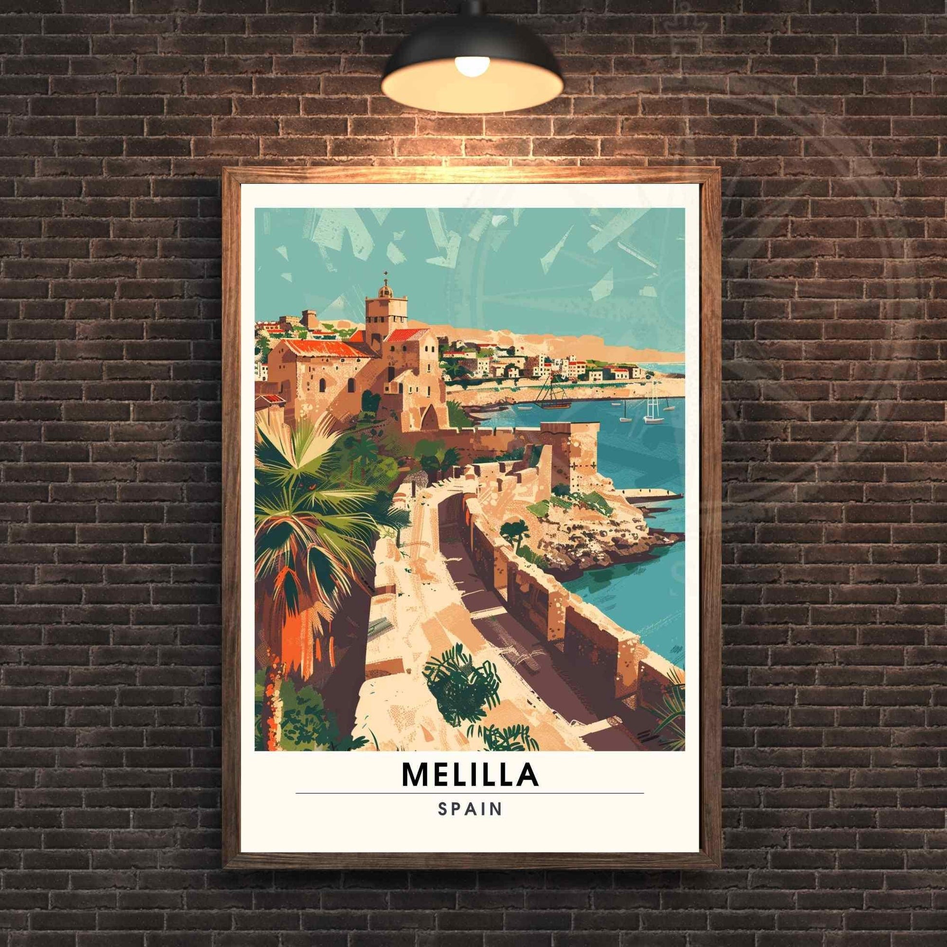 Affiche Melilla, Espagne | Affiche e voyage Melilla | Impression Melilla