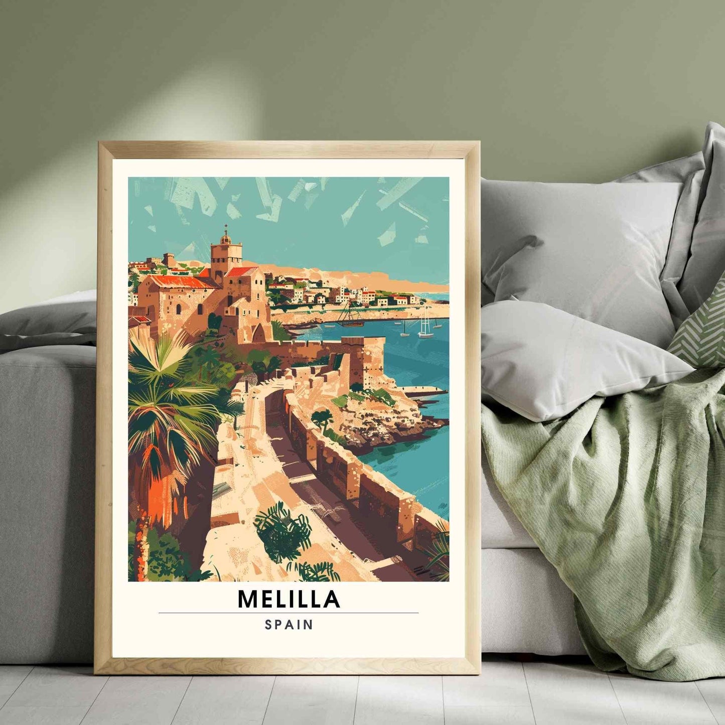 Affiche Melilla, Espagne | Affiche e voyage Melilla | Impression Melilla